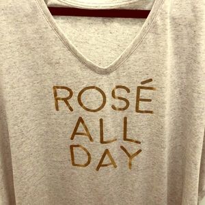 BOGO deal Rosé all day V-neck tee